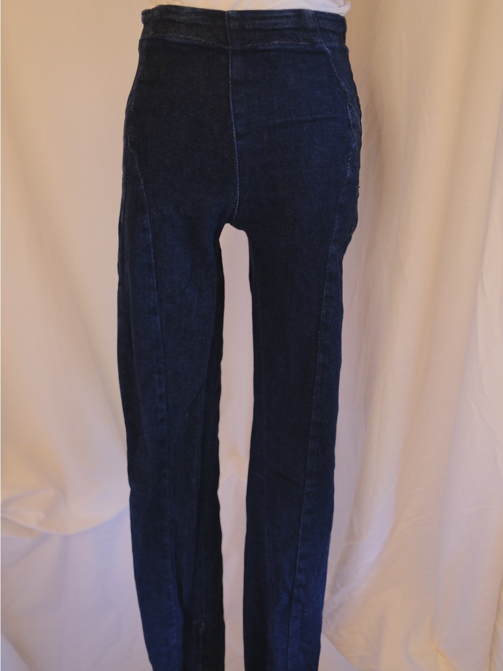 Pilcro Anthropologie Dark Wash Jeggings Zip Ankle Bootcut Size 25